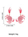 Spotted Crab Dangle Earrings - vintage jewelry, Art Deco for vintage lovers