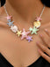 Starfish Seashell Pearl Inlaid Chain Necklace: vintage detail work for the woman who notices