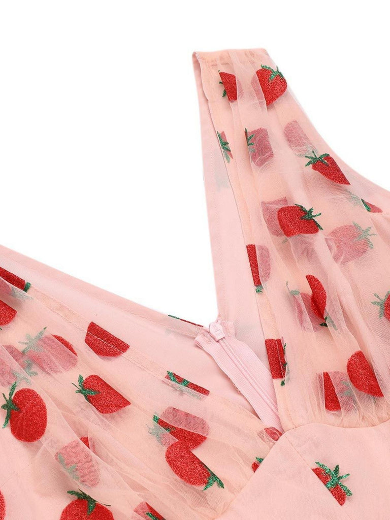 Strawberry Pink 1950s Patchwork Lace Romper: timeless style reimagined