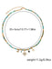 Turquoise Beaded Boho Star Moon Sun Pendant Necklace, vintage fashion, retro style - perfect for women who love vintage and retro fashion