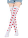 Valentine Heart Lip High-Thigh Socks: timeless vintage elegance she makes her own