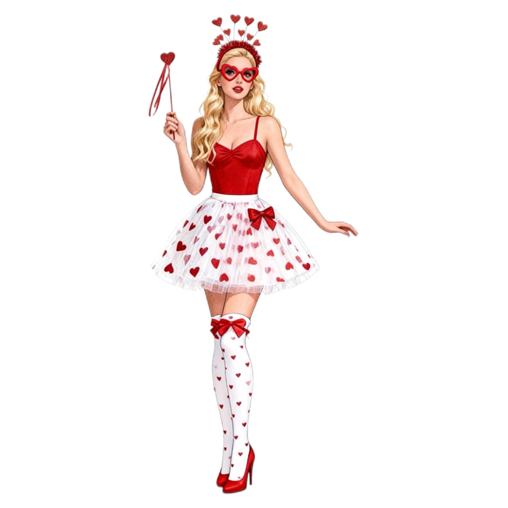 Valentine’s Day Heart Costume Accessory Set - vintage fashion, retro style
