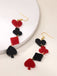 Valentine's Poker Card Suit Combo Earrings - vintage fashion, retro style