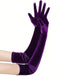 Velvet Party Solid Vintage Long Gloves — 1950s elegance in the palm of her hand
