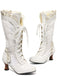 Victorian Style Lace Up Kitten Boots - vintage fashion, retro style