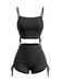Vintage 1940s Spaghetti Strap Ruched Tankini Set, vintage fashion, retro style - perfect for women who love vintage and retro fashion