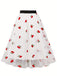 Vintage 1950s Mesh Cherry Skirt: 1950s grace for the woman who dances through life
