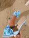 Vintage 3D Floral Pointed Toe Stiletto Sandals - vintage fashion, retro style, classic elegance for vintage lovers