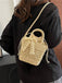 This Vintage Boho Bow Straw Handbag carries 1950s stories waiting to be told