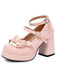 Bow Patchwork Vintage Classic Shoes 10