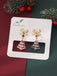 Vintage Bowknot Christmas Tree Dangle Earrings - vintage fashion, retro style