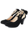 She finds her 1950s story in this Vintage Bowknot Chunky High Heel Suede Shoes