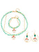 Vintage Christmas Beading Necklace & Bracelet & Earring Set - vintage fashion, retro style
