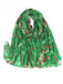 Vintage Christmas Cartoon Printed Silk Scarf - vintage fashion, retro style