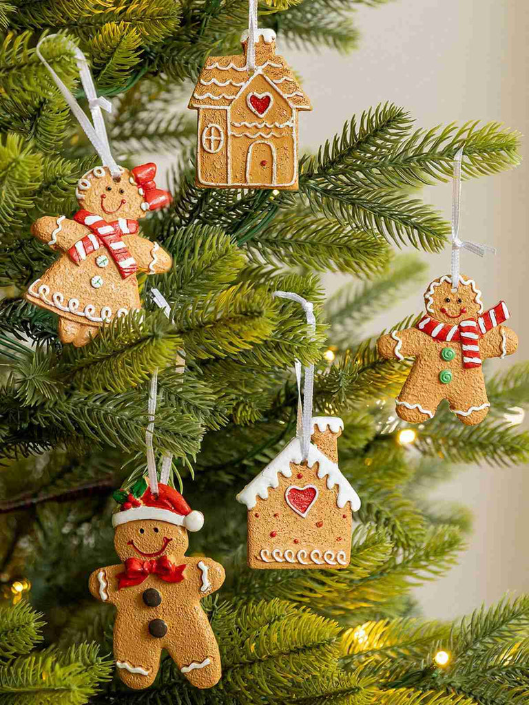 Vintage Christmas Gingerbread Man Ornaments - vintage fashion, retro style