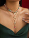 Vintage Christmas Layer Necklace Set - vintage fashion, retro style