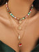 Vintage Christmas Layer Necklace Set - vintage fashion, retro style
