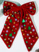 Vintage Christmas Velvet Large Bow Hairpin - vintage fashion, retro style