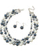 Vintage Cluster Pearl Earrings & Necklaces Set - vintage fashion, retro style