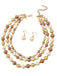 Vintage Cluster Pearl Earrings & Necklaces Set - vintage fashion, retro style