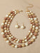 Vintage Cluster Pearl Earrings & Necklaces Set, vintage fashion, retro style - perfect for women who love vintage and retro fashion
