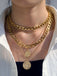 This Vintage Coin Chains Layered Necklaces carries 1950s stories waiting to be told