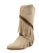 Vintage Denim Western Cowboy Tassel Mid-Calf Boots | vintage fashion, retro style, classic elegance - perfect for retro fashion enthusiasts