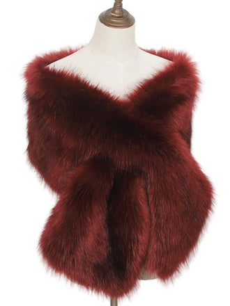 She throws on this Vintage Faux Fur Cape Scarf and the city feels like 1950s Paris