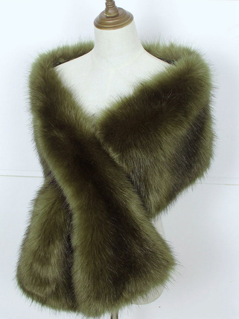 Vintage Faux Fur Cape Scarf: 1950s tailoring for the woman who leads