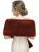 Vintage Faux Fur Cape Scarf — 1950s sophistication that wraps her in quiet power