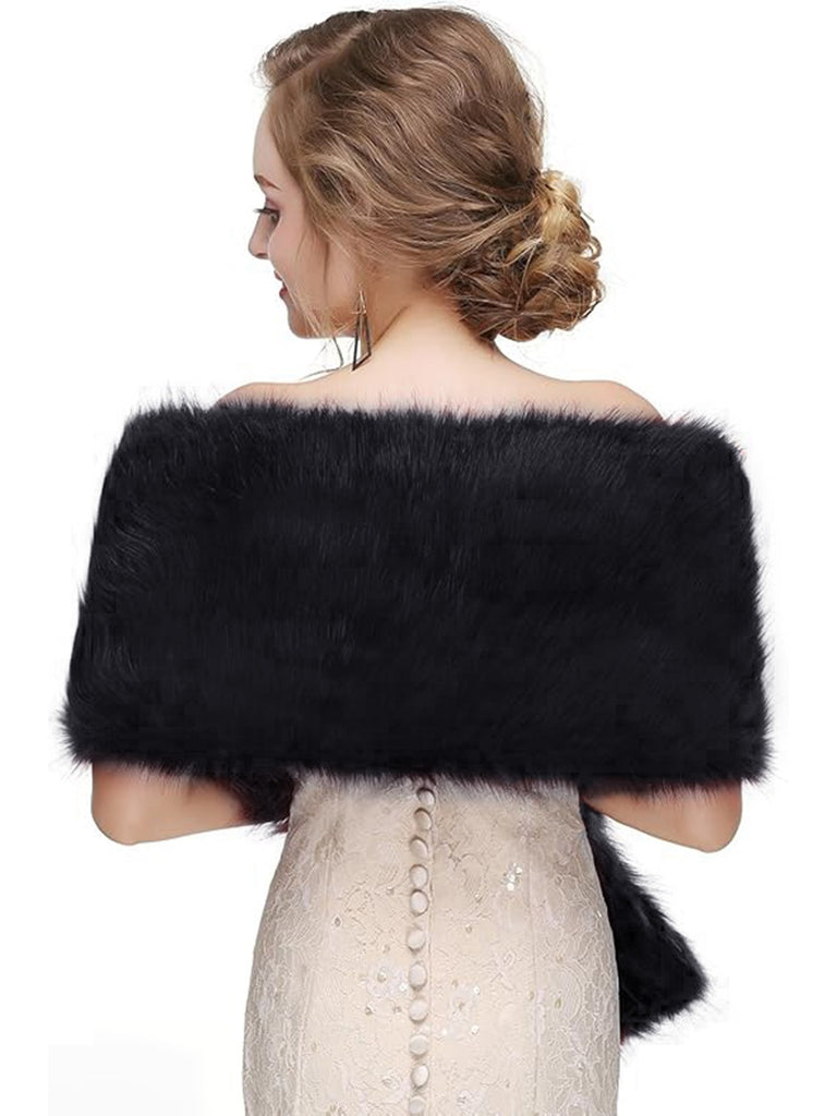 This Vintage Faux Fur Cape Scarf is her armor of 1950s elegance