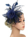 This Vintage Feather Polka Dots Mesh Bead Headpiece whispers 1950s secrets to those who notice