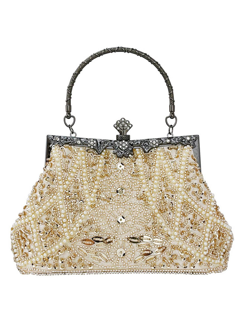 Vintage Glittler Sequin Beaded Handbag, vintage bag, retro purse - perfect for women who love vintage and retro fashion