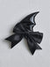 Vintage Gothic Bow Leather Hair Clip - vintage fashion, retro style