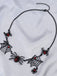 Vintage Gothic Spider & Web Alloy Necklace - vintage fashion, retro style