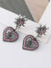 Vintage Heart Edelweiss Earrings - vintage fashion, retro style