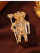 Vintage Heart Spade Soldier Christmas Brooch - vintage fashion, retro style