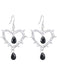 Vintage Heart-Shaped Thorn Earrings - vintage fashion, retro style