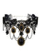 Vintage Lace Crystal Gothic Jewelry Set - vintage fashion, retro style