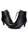 Vintage Lace-Up Kitten Heel Ankle Boots: timeless 1950s elegance she makes her own