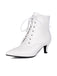 Vintage Lace-Up Kitten Heel Ankle Boots — 1950s vintage charm for her modern wardrobe