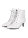 She finds her 1950s story in this Vintage Lace-Up Kitten Heel Ankle Boots