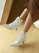 Vintage Lace-Up Kitten Heel Ankle Boots: timeless 1950s elegance she makes her own