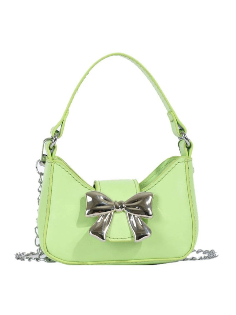 Vintage Leather Bow Handle Handbag — 1950s elegance in the palm of her hand