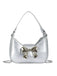 She adds this Vintage Leather Bow Handle Handbag and suddenly it's 1950s perfection