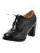 Vintage Leather Lace-Up High Heels — 1950s style that transcends decades