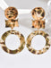 Vintage Leopard Print Drop Earrings - vintage fashion, retro style