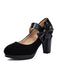 Vintage Mary Jane Bow Chunky Heel Shoes: timeless 1950s elegance she makes her own