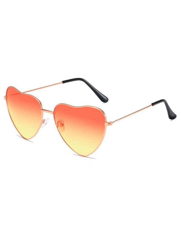 Vintage Metal Heart Frame Sunglasses: timeless 1950s elegance she makes her own
