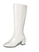 Vintage Patent Leather Block Heel Knee-High Boots - vintage shoes, retro heels